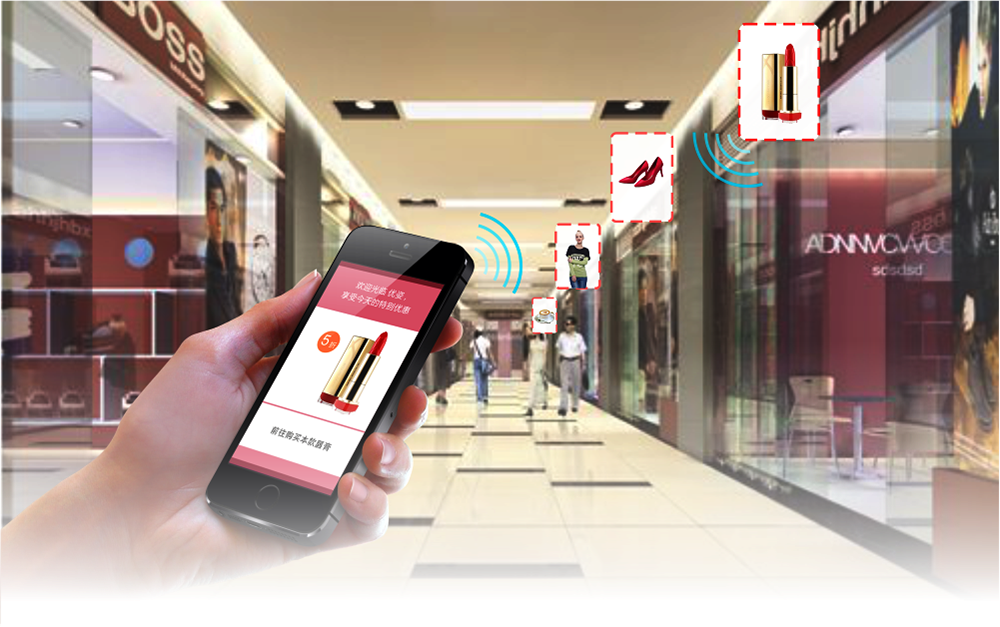 iBeacon、NFC、Wi-Fi都被開發用於導購情境當中。