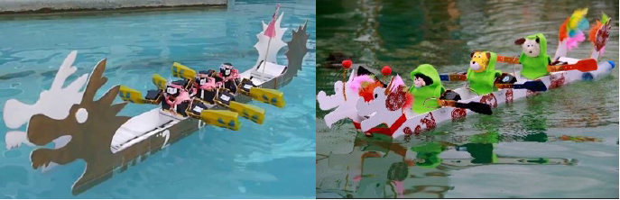 屏東縣政府主辦的機器人划龍舟比賽（利用數值操控）