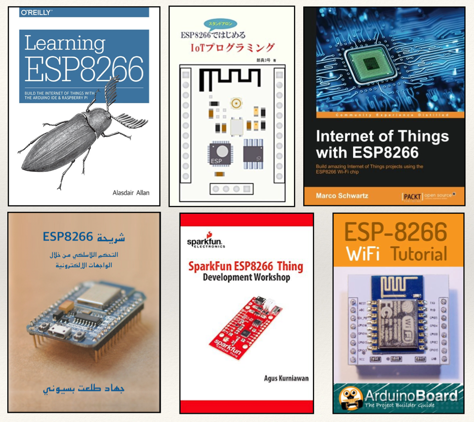ESP8266相關的教學書已出了非常多本（製圖：MakerPRO）