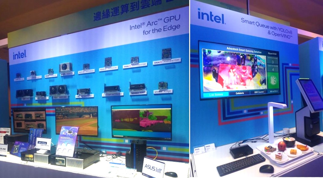 Intel Innovation Taipei「邊緣運算到雲端」主題展示。