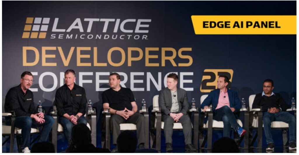 Lattice開發者大會以「Edge AI Technology Outlook and Use Cases」為題邀請多位業界專家進行座談。(圖片來源：Lattice)