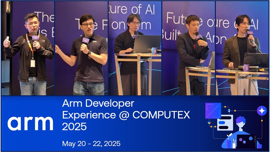 Arm在Computex 2025特別為開發者舉辦了線下技術分享及交流活動。第一天主要以雲端人工智慧為主軸，而第二天則將重點放在行動遊戲與行動人工智慧（Mobile Gaming and Mobile AI）。