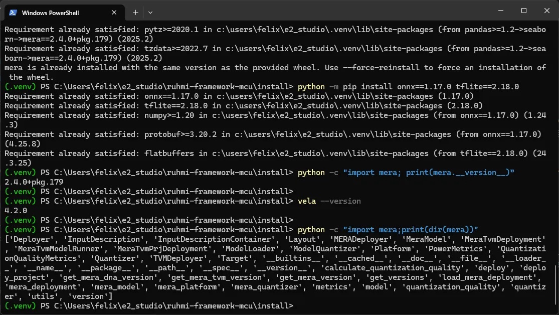 安裝python模組後驗證安裝版本與正確性
