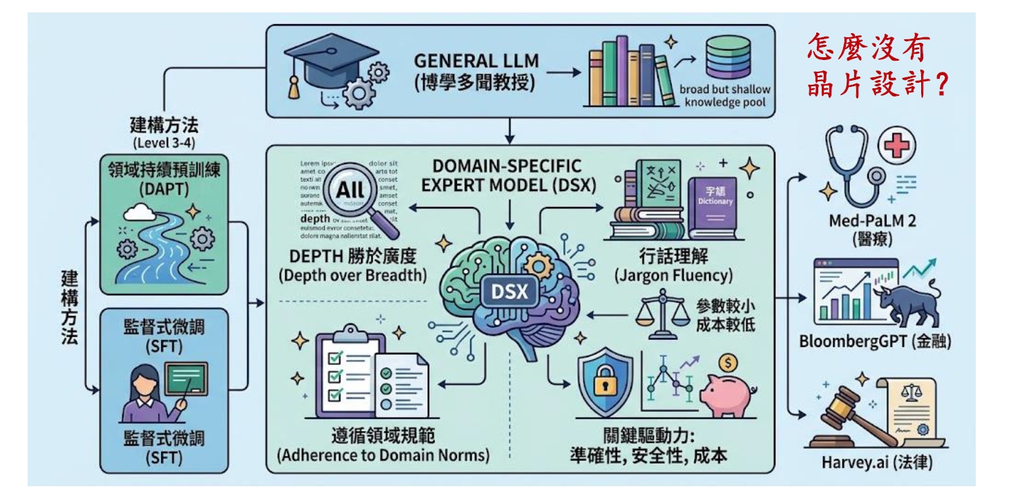 聚焦於領域專業模型– 善用 開放權重模型